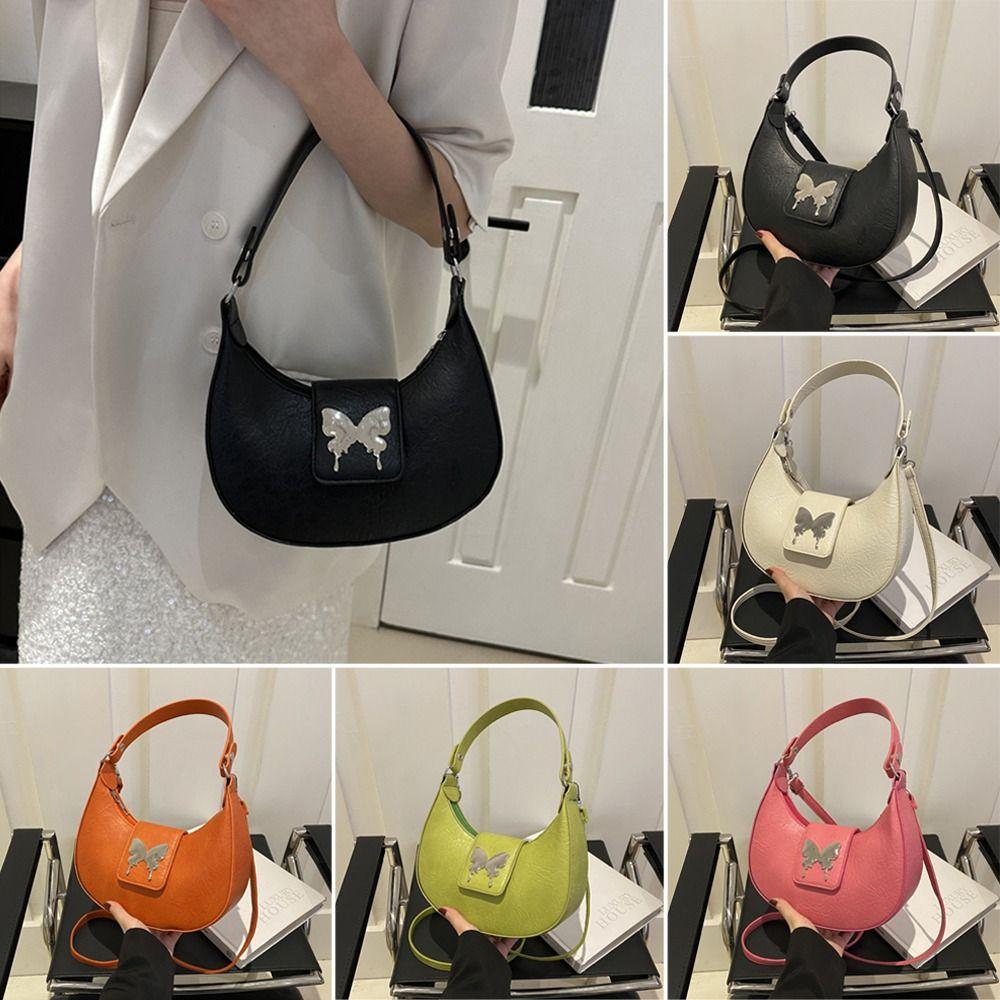 

Маленькая сумка через плечо, полукруглые сумки, ретро-кошельки для женщин белый