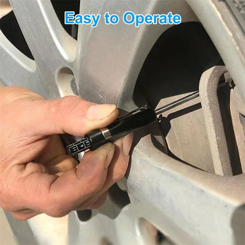 Car Brake Pad Inspection Pen Ruler Brake Pad Measuring Tool Suitable For 6Mm / 0.2 Inch Thickness, Brake Pad Gauge