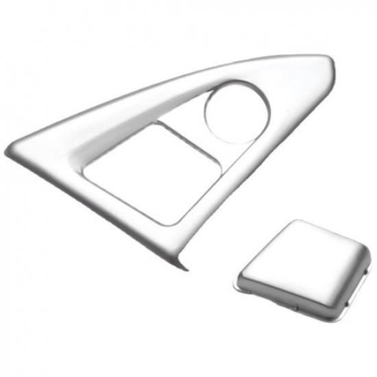 Matte Silver ABS Car Central Armrest Box Control Button For BMW 5 F10 11 12 13
