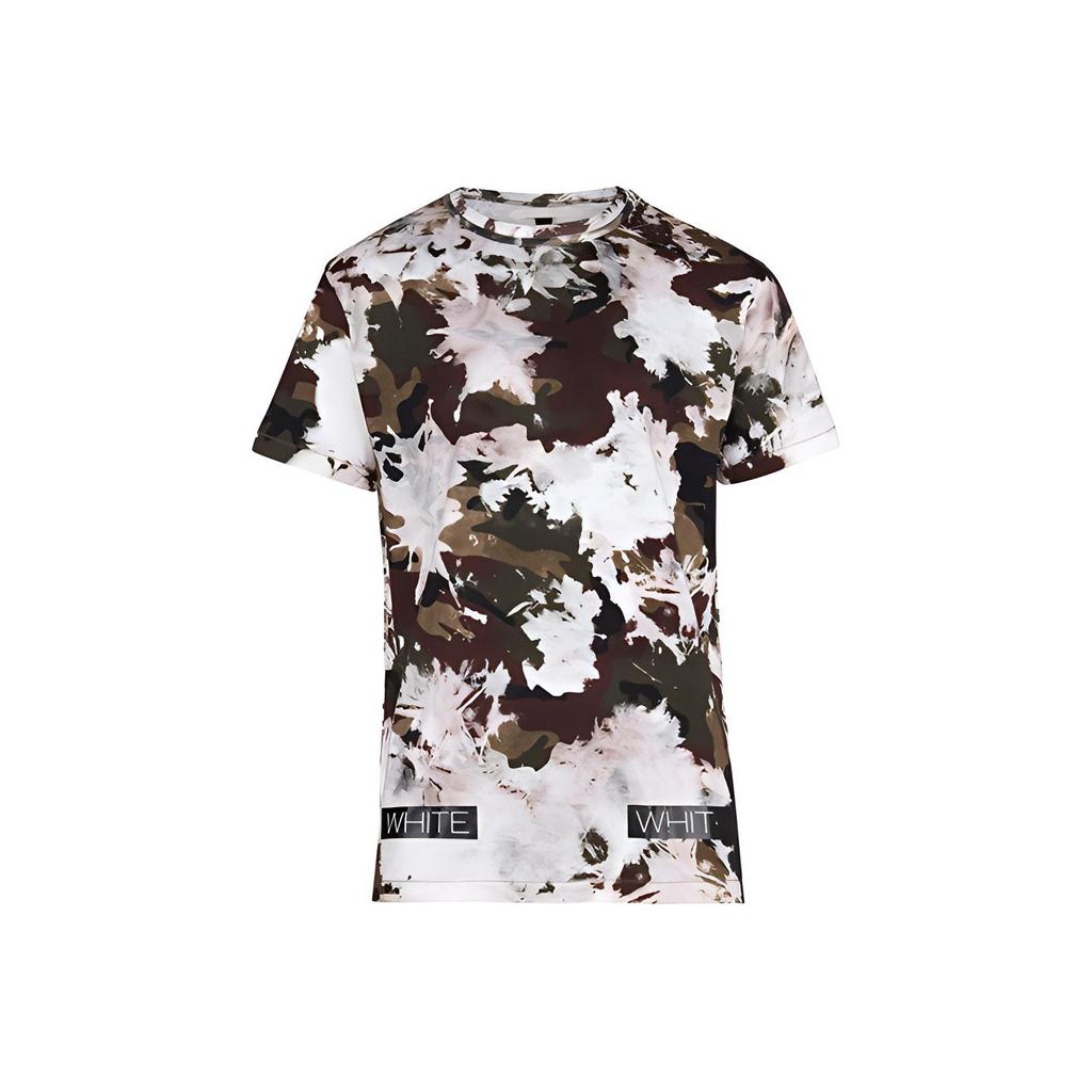 Off-White Snowflake Camouflage Short Sleeve T-Shirt Men Tops Multicolor OMAA004S160890049910