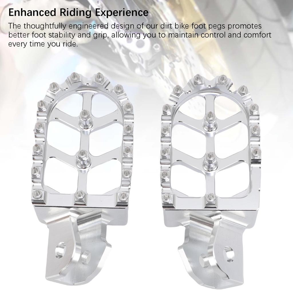Motorcycle Footpeg Strong Load Bearing 7075 Aluminium Alloy Dirt Bike Footpegs Pedal Replacement for E Ride Pro SS for Cycling