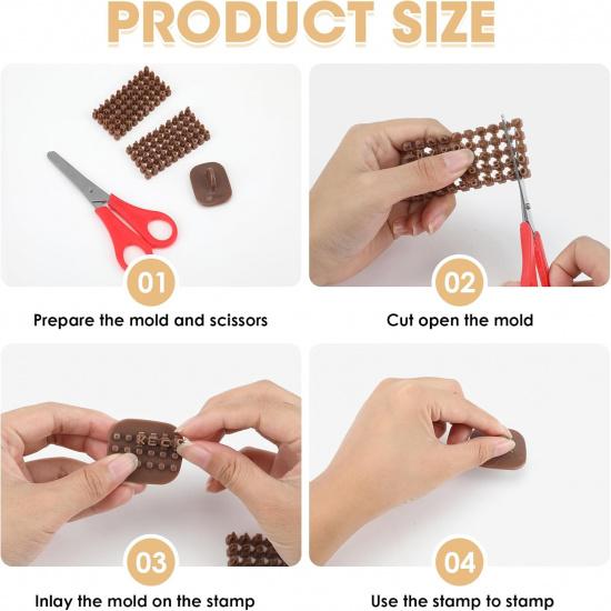 Polymer Clay Molds,Pottery Stamps for Clay Personalized,Number & Letter Stamps for Clay,Suitable for Baking Enthusiasts to Make Cake and Biscuit