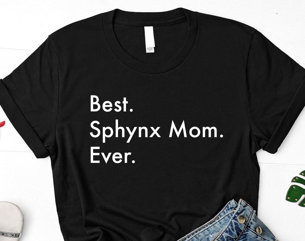 Sphynx Mom T-Shirt: Soft Cotton Blend, Cat Lover Gift