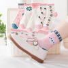 5 Pairs Girls Summer Mesh Thin Socks Soft Breathable Mid Calf Length Non Stuffy Comfortable For Kids