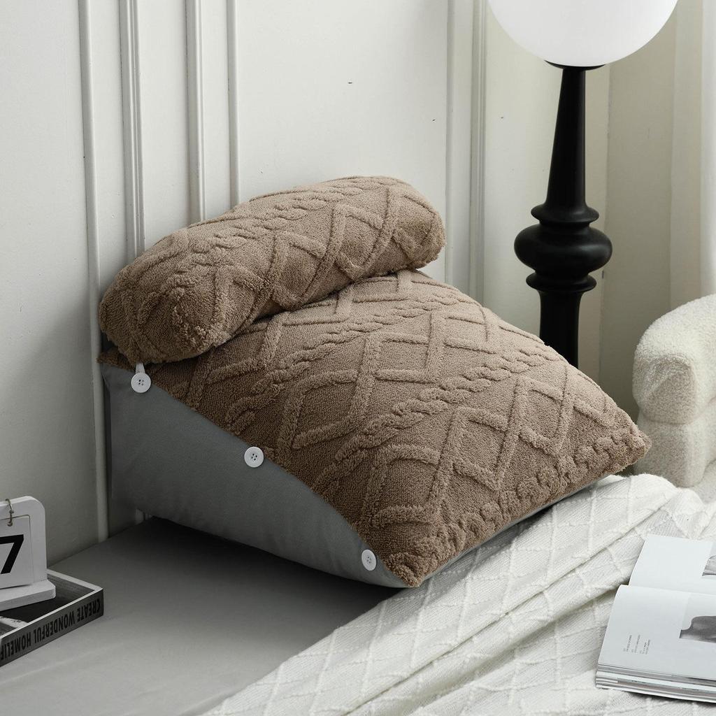 2025 New Large Backrest Cushion: Soft Bedside Pillow with Neck and Waist Support for Pregnant Women and Readers