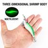 Durable ABS Wood Shrimp Lures Green Blue Red Yellow 10cm Squid Hook Jigs Octopus Lure Fishing Accessories