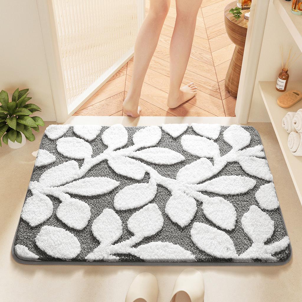 Thickened bathroom absorbent cushion floor, non slippery toilet seat cushion at the bathroom entrance bathroom rug