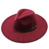 New new autumn and winter wool.cm big eaves jazz top hat men's and women's peach heart top chain top hat felt