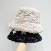 Sweet Fisherman Hat Women's Winter Thick Plush Cute Pot Hat Versatile Hat Warm Hat