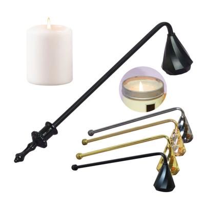 Yousheng Candle Snuffer with Long Handle Putting Out Candle Wick Flame Extinguishing Tool Candle Extinguisher Accessory Decorative Metal Candle Cover
