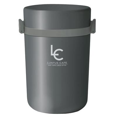 Asvel Insulated Lunch Lantus W X D X H Jar, B700, 700ml, Gray, 13.0cm 11.4cm 18.0cm