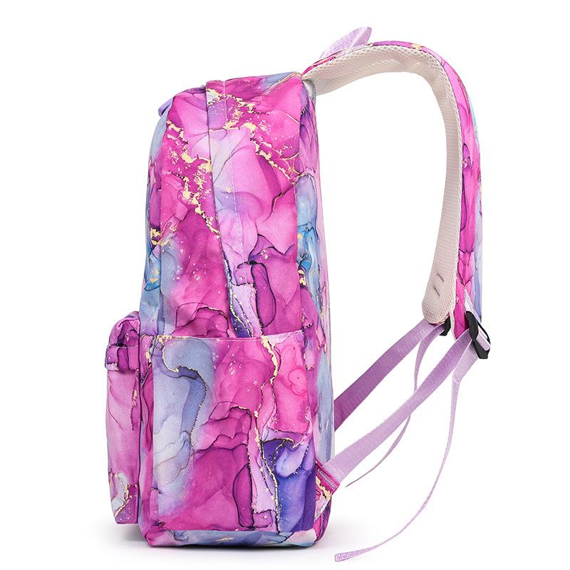 Three-piece backpack set Cute large-capacity student schoolbag casual travel backpack