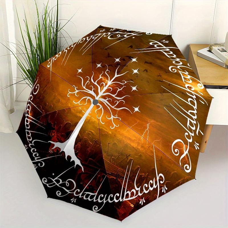

Lord of the Rings: Tree of Gondor Wall Art Umbrella, Portable 3 Fold Compact Umbrella for Men & Women, Valentine s Day Mother s Day Hallowe