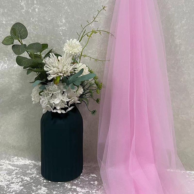 Green Soft Yarn Curtain Net for Kindergarten Decoration, Scene Layout, Wedding Backdrop, and Dress Fabric