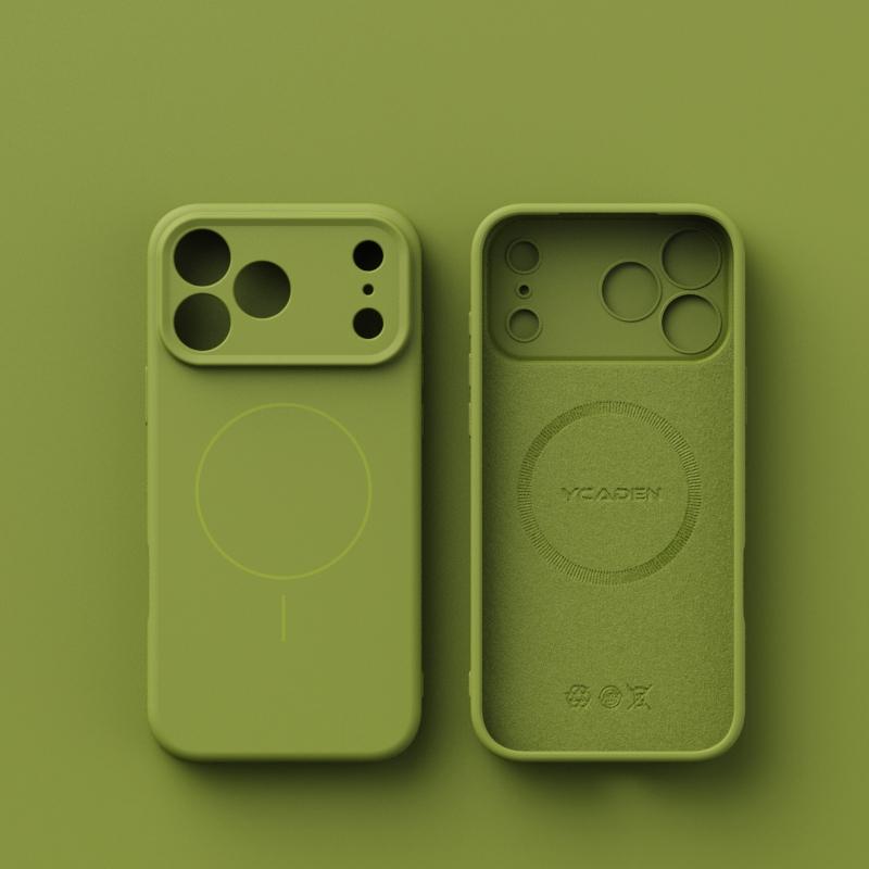 Liquid Silicone Magnetic Case For iPhone 17 Air 16 15 13 12 Pro Max Plus 16E For Magsafe Magnetic Wireless Charging Matte Cover