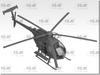 ICM US Little Bird Spezialeinsatzkräfte Hubschrauber Plastikmodellbausatz 48369 1/48 MH-6J (Hubschrauber)