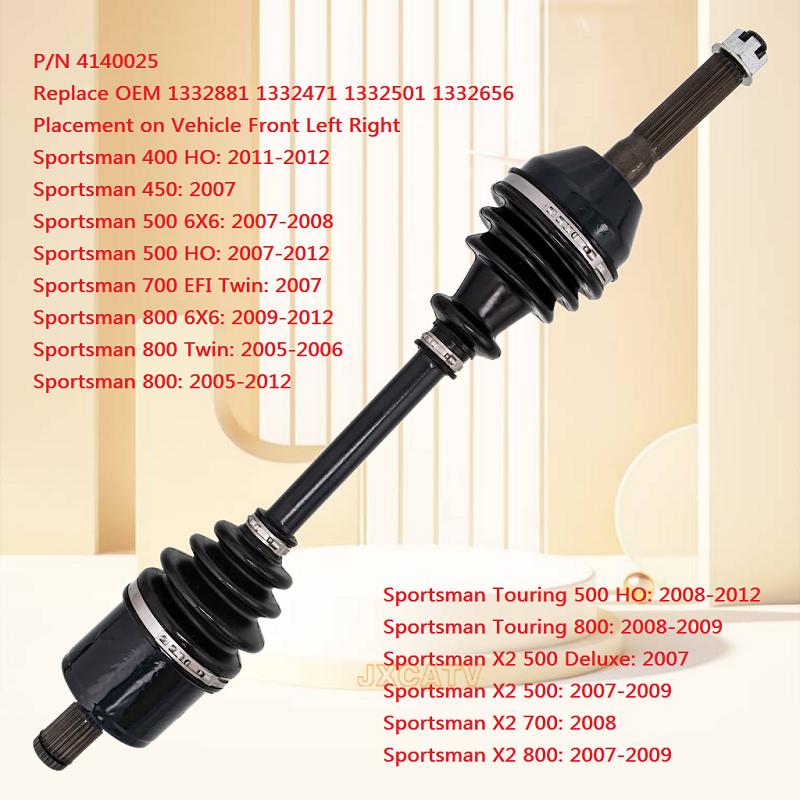 Drive Shaft CV Axle For SPORTSMAN 400&400 HO 2200960 1380218 1332288 1332340 1332881 1332931 1380142 1380197 1332341 1332935