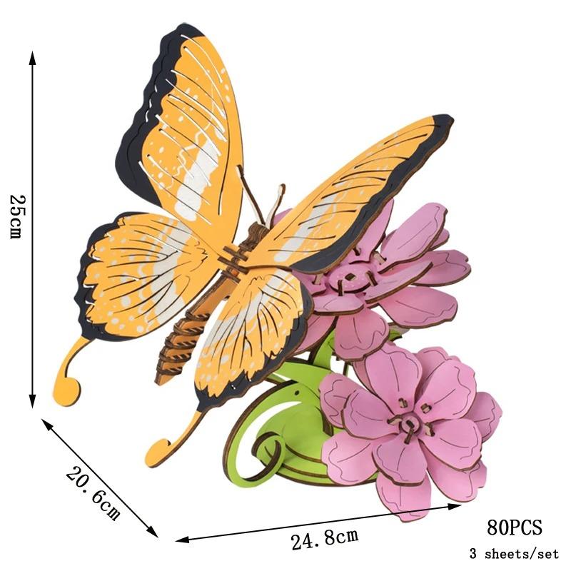 

3D Деревянный Пазл Букет Цветов Деревянный Цветущий Модель для Рукоделия Вечные Цветы Подсолнух Романтический Подарок на День Рождения День Матери style 8