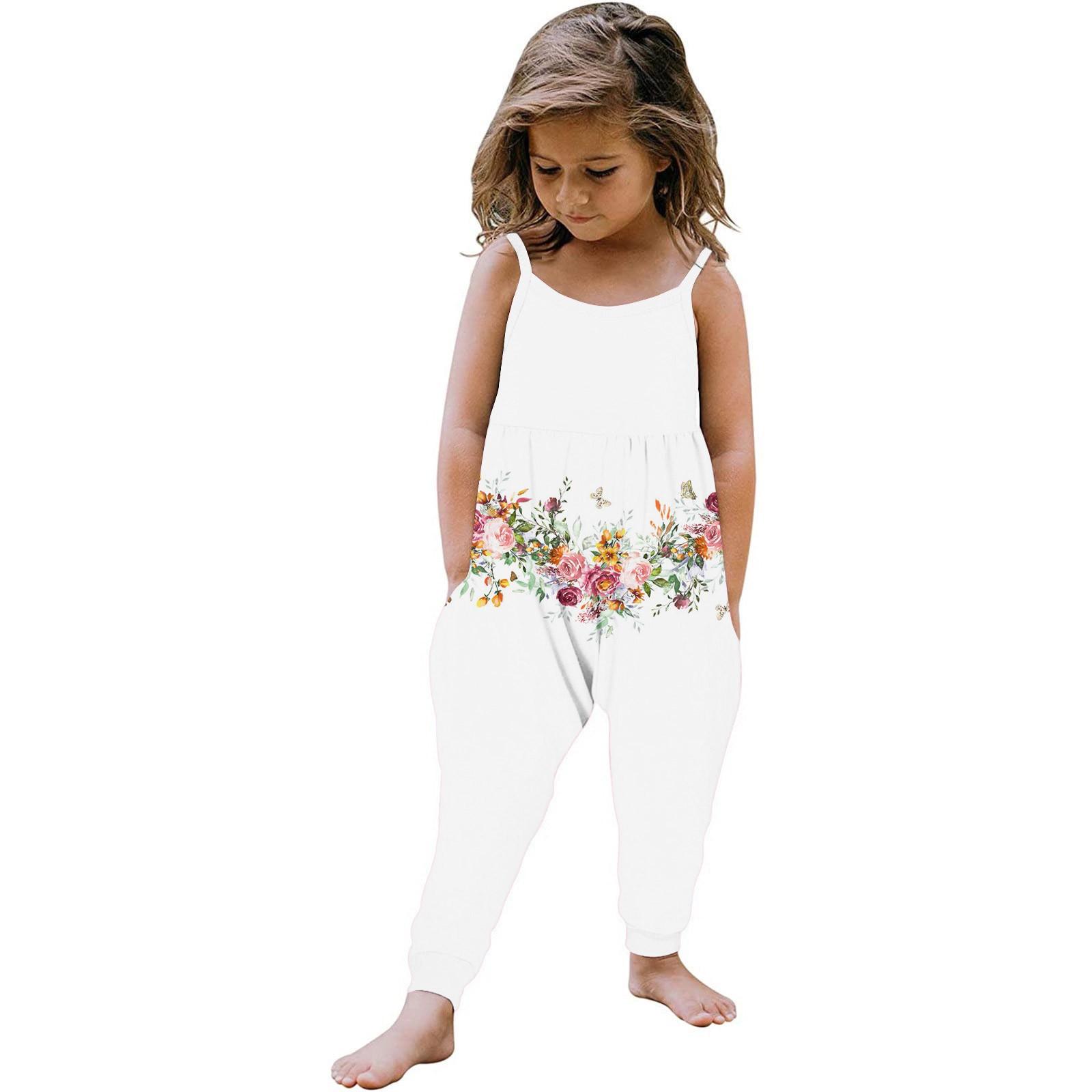 

Летний комбинезон без рукавов для маленьких девочек, комбинезон, одежда 110 красный