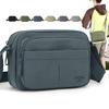 Borsa a tracolla leggera in nylon per uomo donna, borsa a tracolla messenger casual con tasche multiple