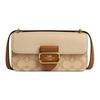COACH Morgan Coated Canvas Shoulder Bag, Crossbody Bag Small Women's Light Khaki CR254-IMWQ4
