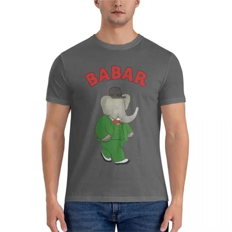 T-shirt da uomo Cotone T-shirt da uomo T-shirt da uomo Babar L'Elefante T-shirt Essenziale T-shirt da uomo T-shirt Estive da uomo Top da uomo