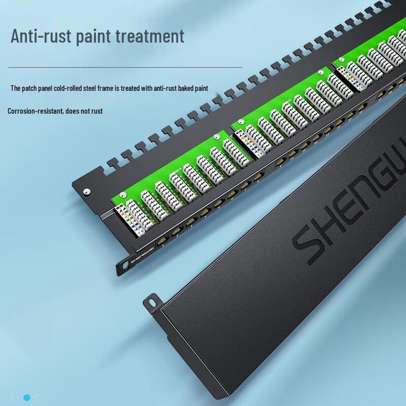 Shengwei CAT5E 24-Port Unshielded Rackmount Patch Panel