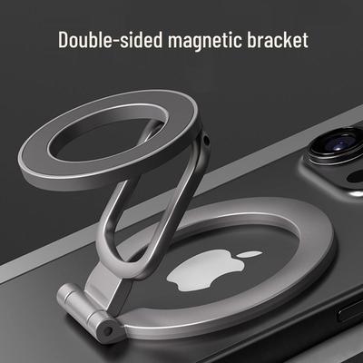 MagSafe Obojstranný magnetický stojan na telefón s multifunkčným krúžkom a celokovovým dizajnom