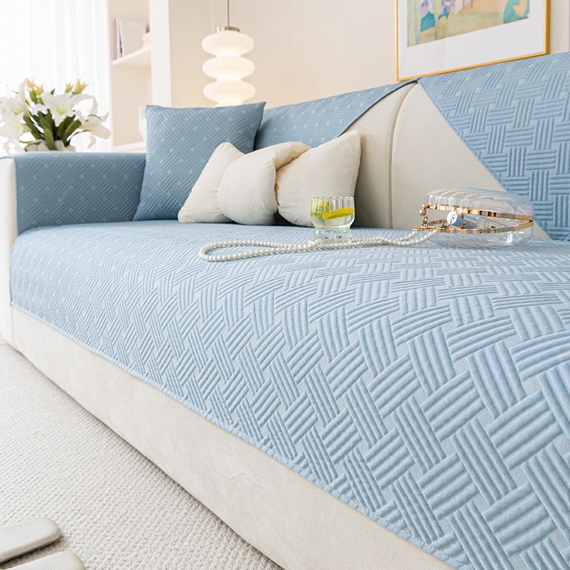 

Ice Silk Cream Style Cooling Sofa Cushion & Mat, Non-Slip, Summer 2025 Edition 45x45cm Pillow Cover світло-сірий колір