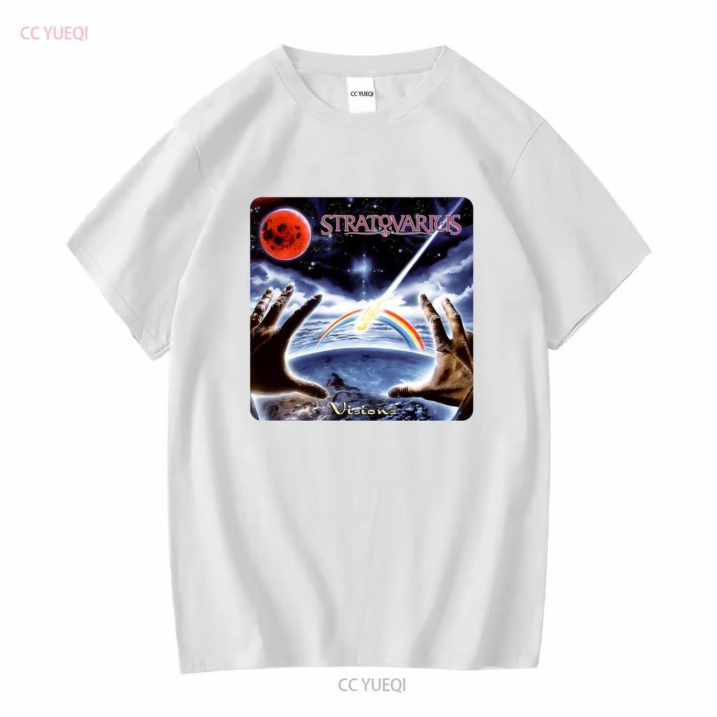 Stratovarius T Shirt Sz L 1997 Power Metal Band Visions Sonata Arctica Helloween Vintage Washed Streetwear Unisex Stretched