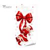 Static Glass Stickers Sticker, Christmas Theme Bow Pattern Print, Removable Film Electrostatic PVC for Home And Store Doors Party Supplies