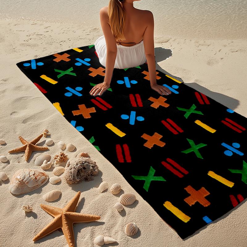 Ed Music Guitar Beach Towel, Super Soft Microfiber, Gift for Her/Him, Birthday, for Pool, Beach, Travel, Home Decor Fan Gifts