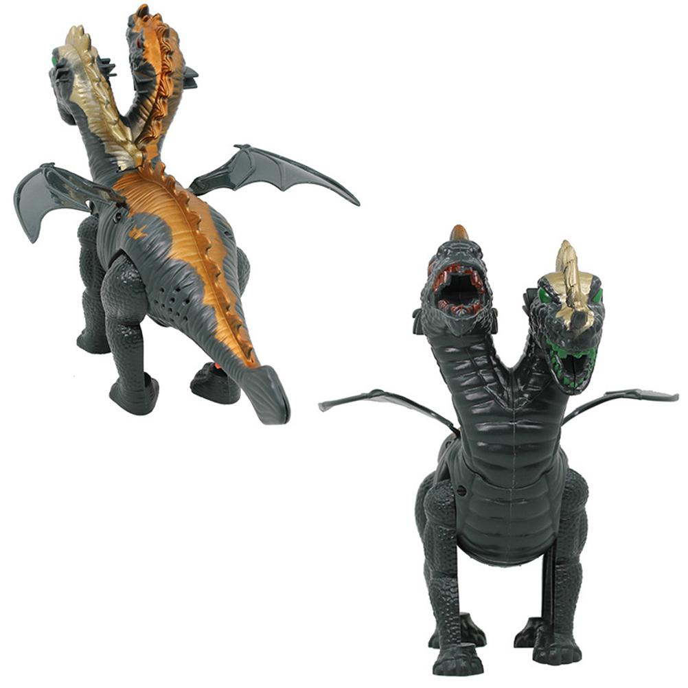 Toy Double Head Electric Toy Creative Dinosaurs Model Toy Kid Educational Toy