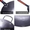 Traditional Hand-Forged Wrought Iron Wok