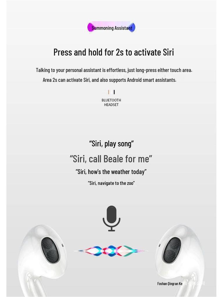 2026 True Wireless Noise-Cancelling Earphones: Long-Wearing, Pain-Free, Ideal for Running and Compatible with Apple & Android.