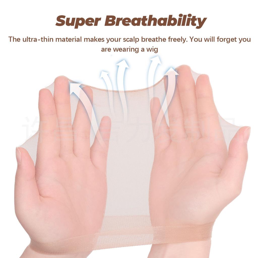 HD Wig Cap HD Transparent Lace Invisible Stretch Stockings Net Cap Wig Hair Net