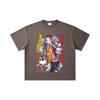 260 GSM Double Yarn 32 Count 100% Cotton Dandadan V25 Okarun Print Unisex Heavy Cotton T Shirt