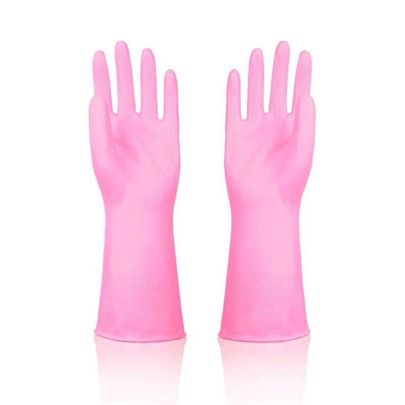 Qianxing PVC Fleece-Lined Household Cleaning Gloves