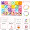 Children's Handmade Beaded Girls Wear Beads Educational Toys Diy Jewelry Bracelet Necklace Jewelry Around Beads Beads Set