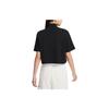 New Nike Drop Shoulder Sleeve T Shirt Women's Black FB7227-010
