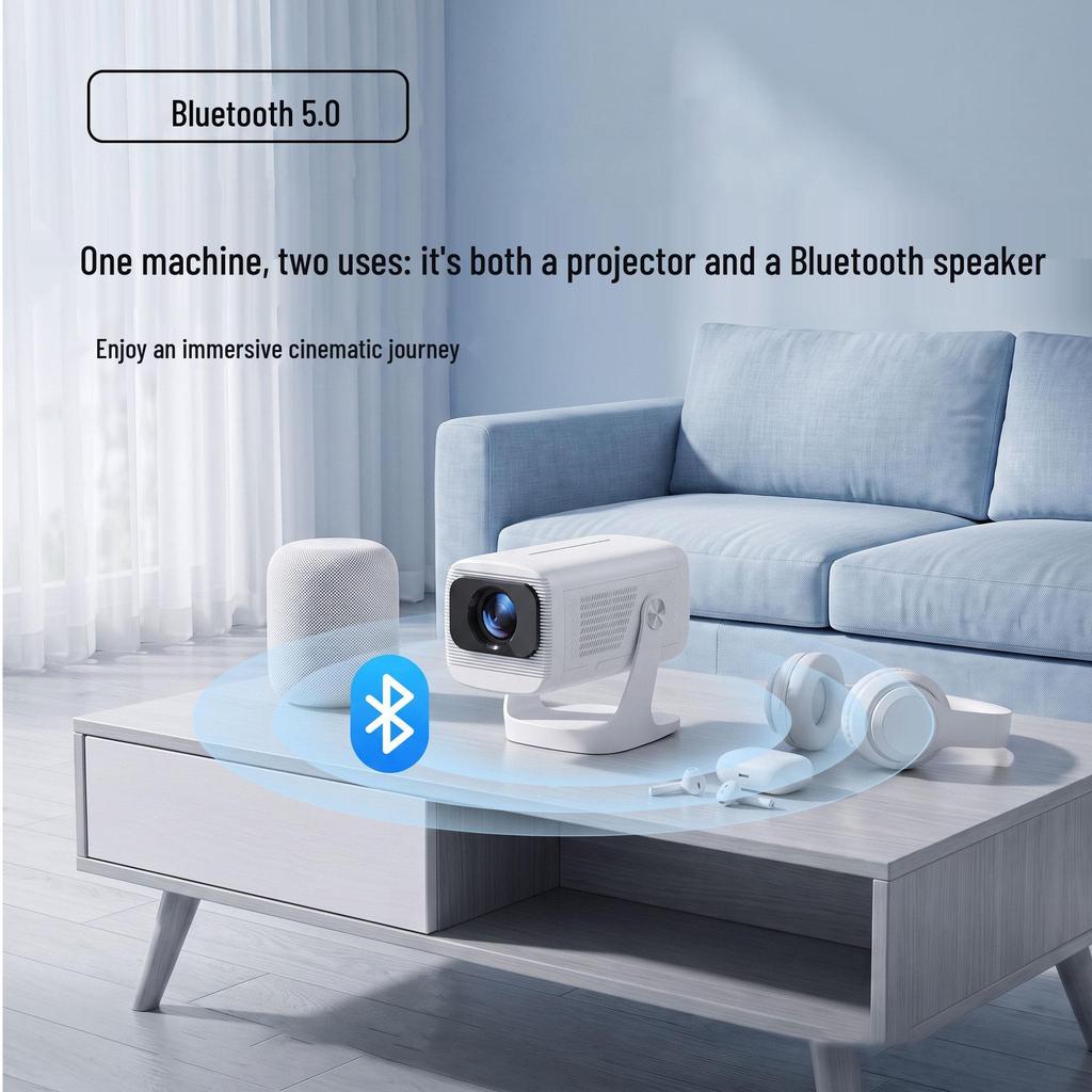 8K Ultra HD T50 Smart Portable Projector for Home Use