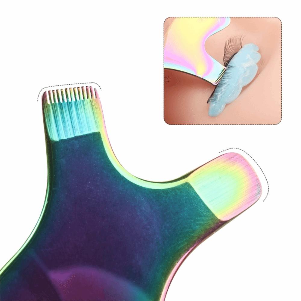 Edelstahl Wimpernverpflanzungswerkzeug T-Typ Wimpernverlängerungswerkzeug Lash Lift Werkzeug Damen