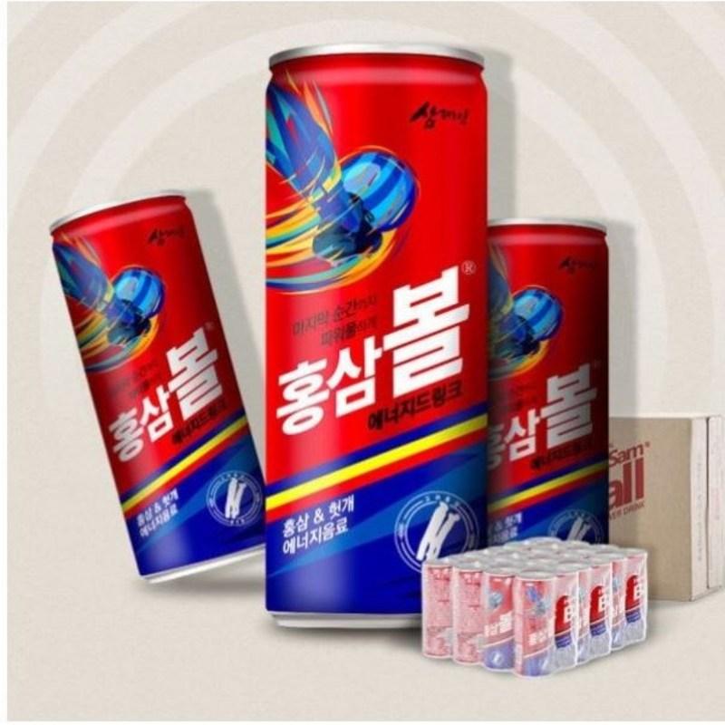 Red Ginseng Energy Soda Drink, 245ml, 24 Pieces