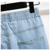 DIMANAF 2025 Autumn Plus Size Jeans New Women Blue Fashion Loose Pleated Vintage Pants