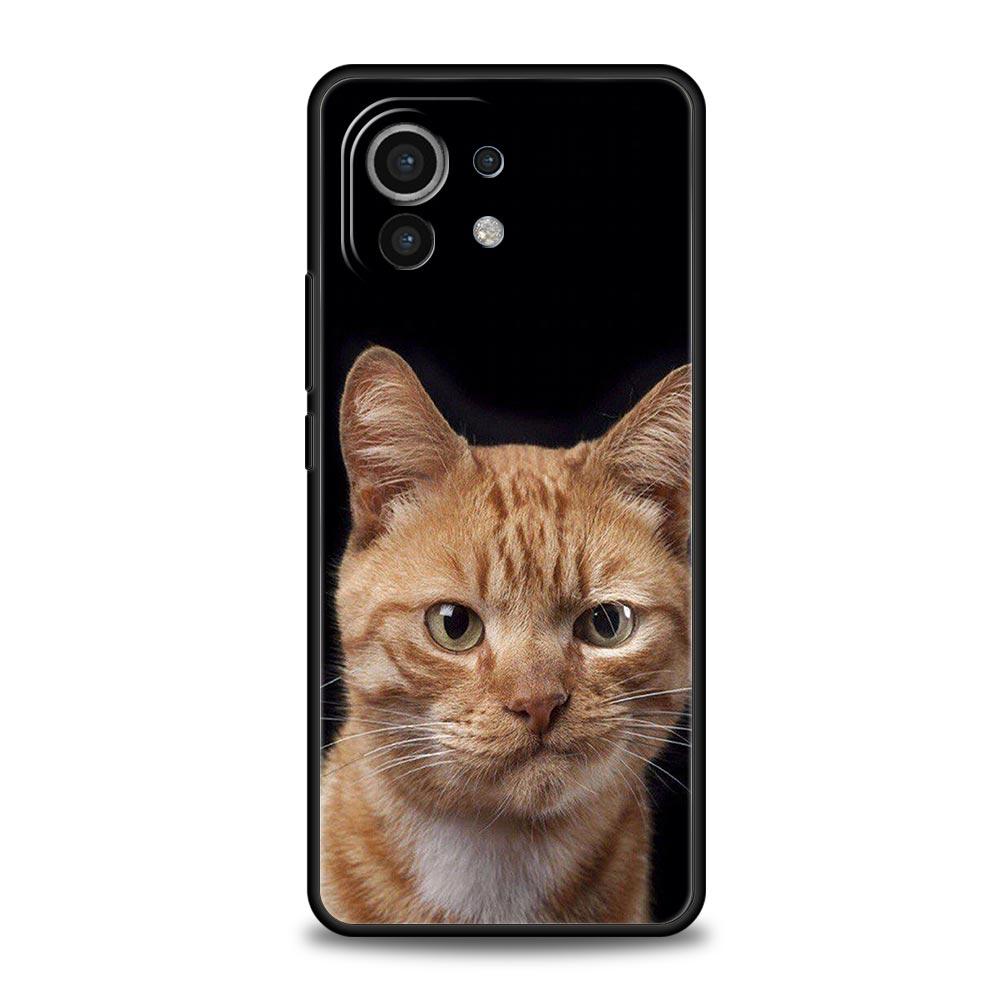 Cartoon Cute Cats Background Phone Case For Xiaomi Mi 15 14 Pro 13 12 11 Lite 10T 11T 12T 13T 14T Poco X6 X5 X4 X3 NFC F3 Cover