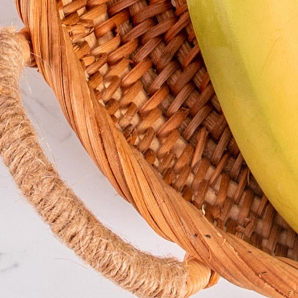 Handcrafted Bamboo Serving Tray with Stylish Wooden Handles