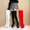 Fashion FHC 20CM Heel Sexy Pole Dance Shoes,Unisex Cosplay Thigh High Boots,Round Toe,Women Platform Botas,Red,Black,White,Custom Colors