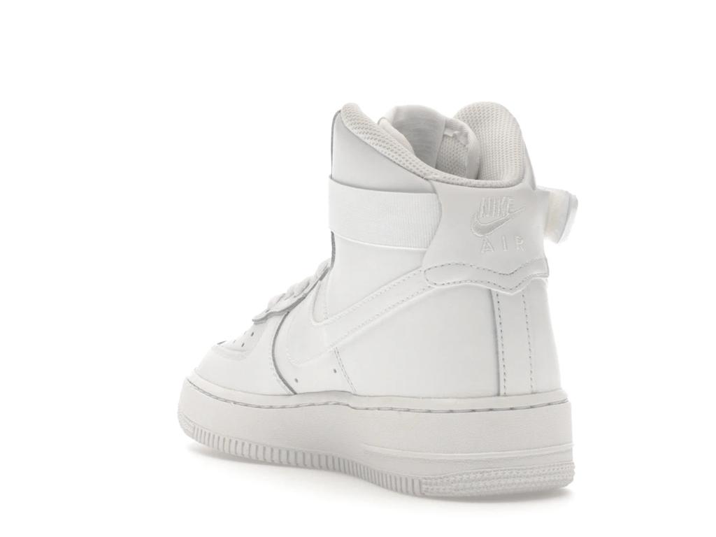 New Nike Air Force 1 High LE Triple White GS DH2943-111