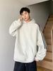 Men's Oversized Three Stripes Hoodie: Trendy Autumn Casual Wear