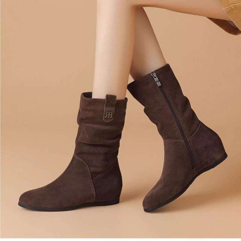 

Ретро короткие ботинки, бархатные теплые ботинки Мартин, женские осенне-зимние новые ковбойские ботинки в западном стиле, тонкие пуш-ботинки 40